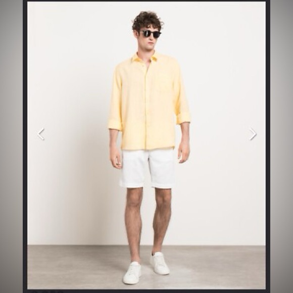 Vilebrequin Other - NWT Vilebrequin Sunlit Yellow Linen Shirt